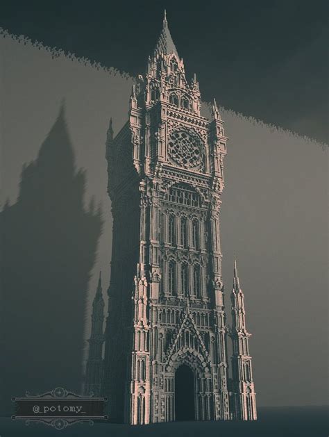 The Shadow Of A Clock Tower Against A Dark Background