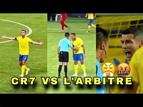 La colère folle de Cristiano Ronaldo contre larbitre Al Nassr 4 2