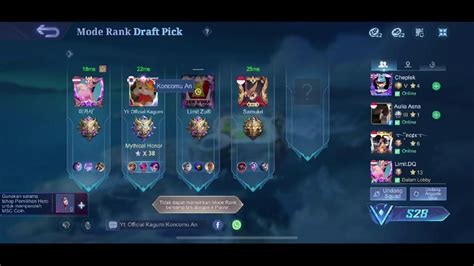 Detik Detik Naik Mythical Glory Gass Polll Mobile Legends YouTube