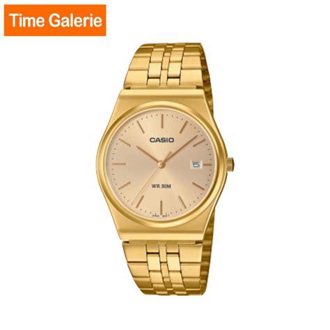 Casio General Mtp B G Av Gold Stainless Steel Strap Analog Men Watch