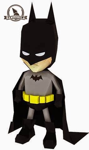 Super Deformed Batman Papercraft Classic Papercraft Paradise