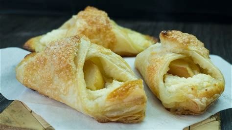 Apple Cheese Danish Puff Pastry Recipes Youtube