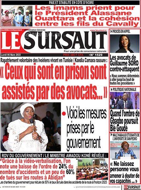 Titrologie Mars Revue De La Presse Ivoirienne Rhdp Ppa Ci