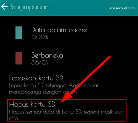 format kartu memori melalui hp android blog