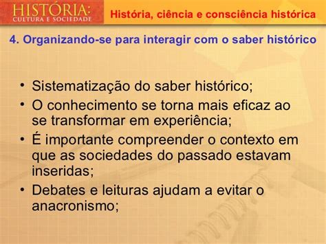 História Ciência E Consciência Histórica