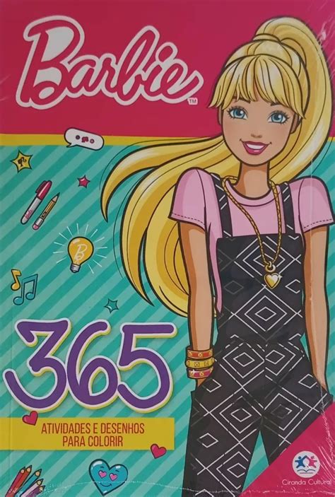 Livro 365 Barbie Atividades E Desenhos Para Colorir Mebuscar Brasil