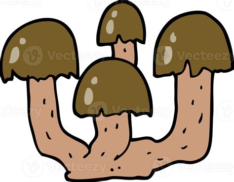 Cartoon Mushrooms Drawing 46724818 Png