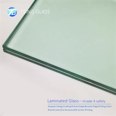 Colored PVB Or Clear Tempered Laminated Glass For Glass Railing Shower