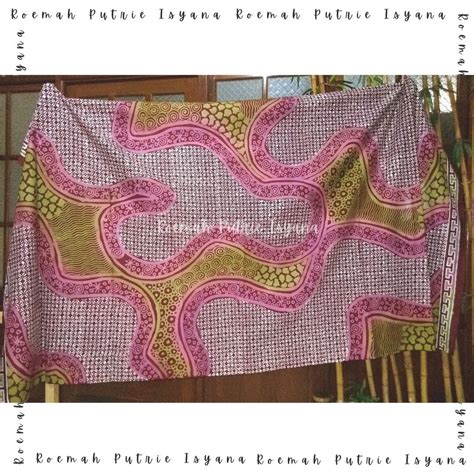 Jual SOLD KAIN BATIK TULIS KONTEMPORER ABSTRAK PELANGI ISENAN KAWUNG