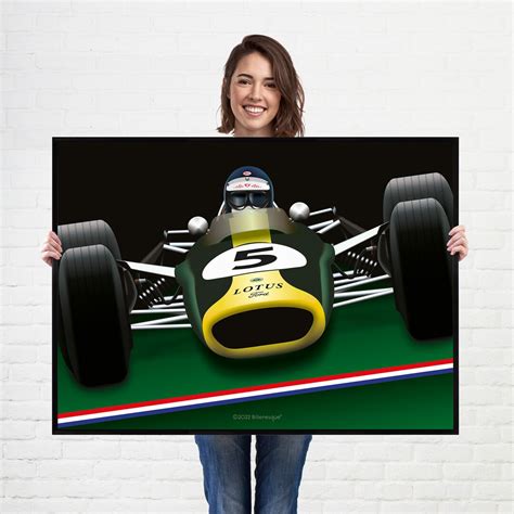 Formula 1 Classic Jim Clark 1965 World Champion for Lotus Super Poster ...