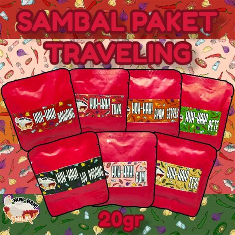 Jual Huh Hah Sambal Paket Traveling Gr Sambal Bawang Sambal Cumi