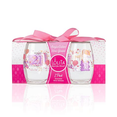 21st Birthday Acrylic Stemless – Designs by Lolita