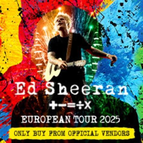 Ed Sheeran KOPENHAGEN Øresundsparken 29 08 2025 Tickets kaufen