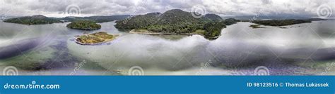 Aerial View of the Old Ruined Castle Tioram in the Highlands of ...