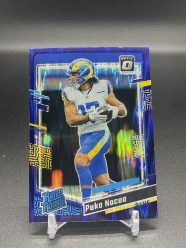 2023 Panini Donruss Optic Puka Nacua Purple Shock 238 Rated Rookie RC