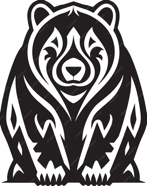 Premium Vector | Kodiakgraffix artistic bear vector symbol polarpulse ...