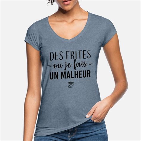 T Shirts Humour Frites à Commander En Ligne Spreadshirt