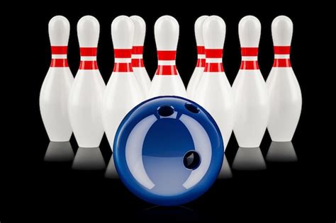 Premium Photo Bowling Concept 3d Rendering