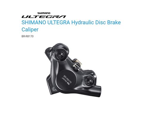 Shimano Hydraulic Disc Brake Caliper Ultegra Br R8170 Flat Mount — Bike