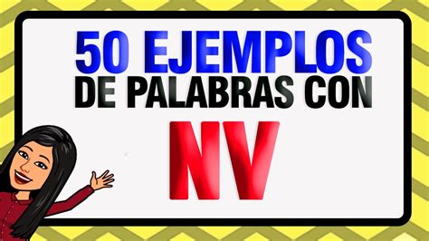 Ejemplos De Palabras Con Nv Youtube