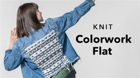 How To Knit Colorwork Flat Youtube