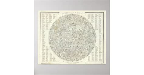 Moon Map Poster | Zazzle