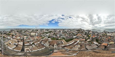 Foto De Seamless Spherical Hdri Aerial Panorama Degrees For Vr