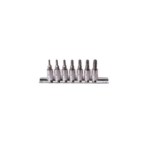 Millmatpro Rail de douilles tournevis torx percé 1 4 Outillages