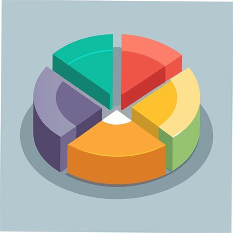 Circle Diagram Four Parts Pie Chart Business Financial Report