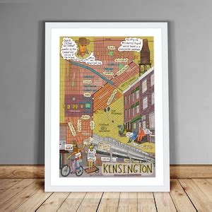 Map of Kensington, Philadelphia, Philly Neighborhood Map, Philly Art ...