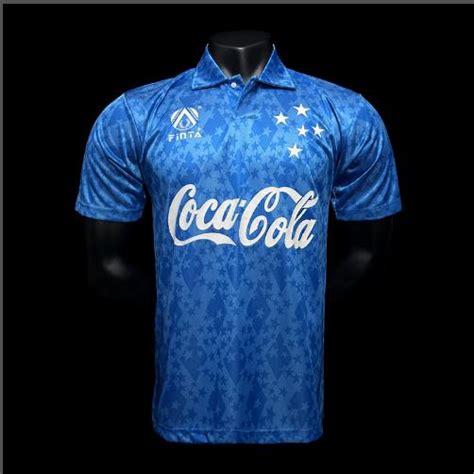 Retro Cruzeiro 93 94 Camisa Esportiva Masculina De Futebol Caseiro Thai