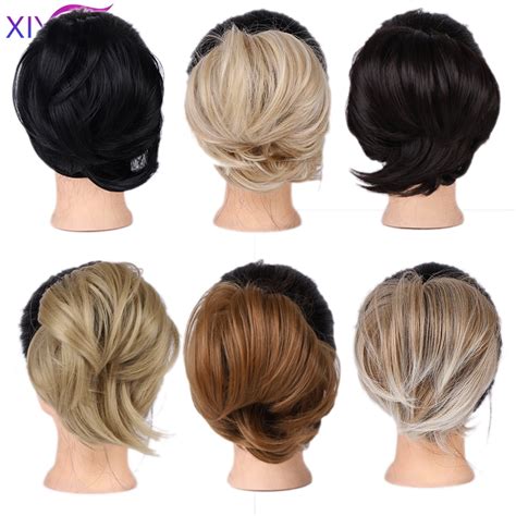 Chignon Q H Xiyue Postiche Chignon Lisse Synth Tique Postiche