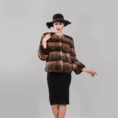 Barguzinsky Russian Sable Fur Jacketfull Skin Luxury Jacket Etsy