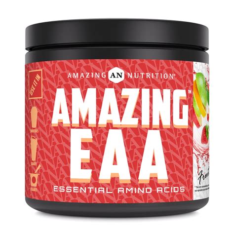 Amazing Nutrition Amazing Eaa 330g Essential Amino Acids Fruit Punch Flavor Rich In Amino