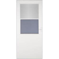 LARSON® Life-Core 30" x 80" White Self-Storing Highview Storm Door at ...