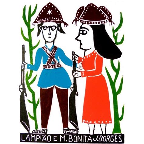 J Borges Xilogravura Lampião E Maria Bonita Arte