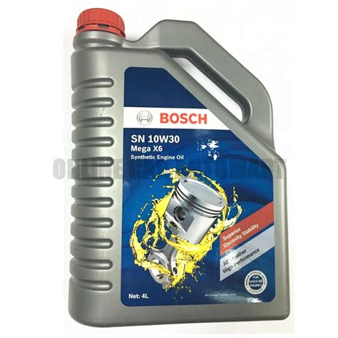 BOSCH SN 10W30 MEGA X6 SEMI SYNTHETIC ENGINE OIL 4 LITER