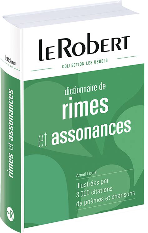 Dictionnaire Des Rimes Et Assonances Grand Format Ouvrage Imprimé