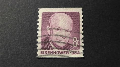 Eisenhower 8 Cent Stamp Worth? New