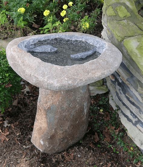 Unique Bird Bath Garden Accents Two Fish