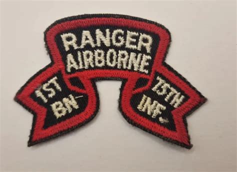 Us Army Vietnam Era Airborne Rangers 1st Battalion 75th Infantry Cloth