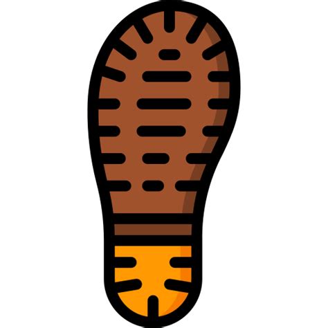 Shoe Print Basic Miscellany Lineal Color Icon