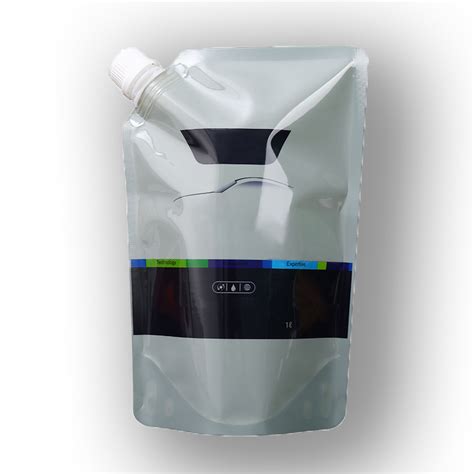 Custom Printed Gallon White Plastic Stand Up Pouch With Spout