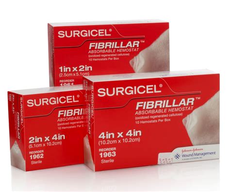 Haemostatic dressing - surgicel fibrillar - johnson & johnson