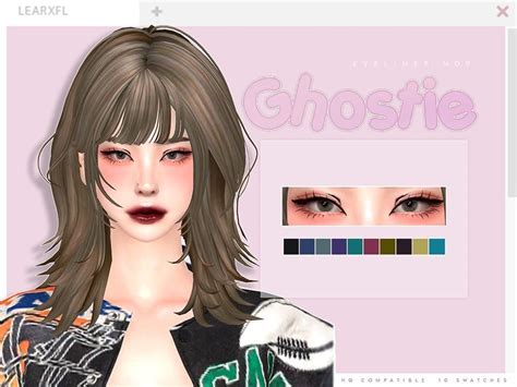 Ghostie Eyeliner N09 Learxfl Sims 4 Body Mods Sims 4 Cc Makeup Sims 4