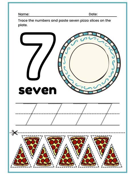 Free Printable Number 7 Seven Worksheets For Kids Pdfs Brighterly