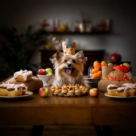 Fruta de comida para perros pequeños Foto Premium