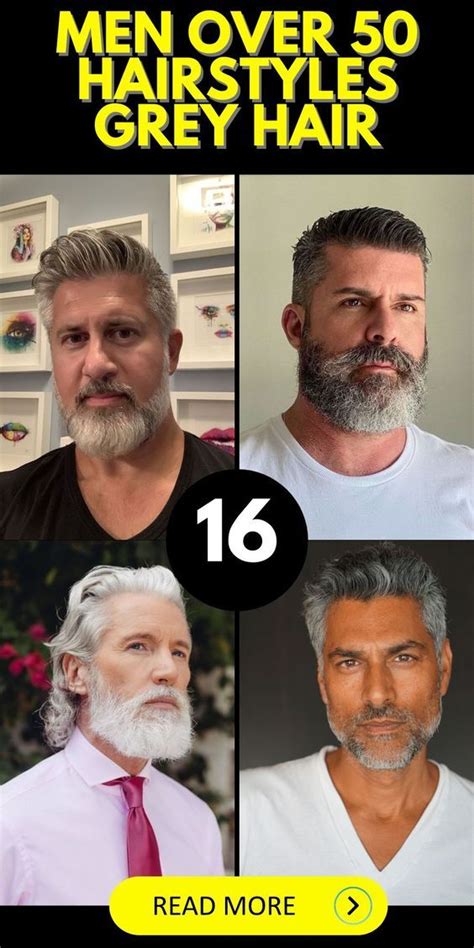 Step Into The Realm Of Men Over 50 Hairstyles Featuring Grey Hair