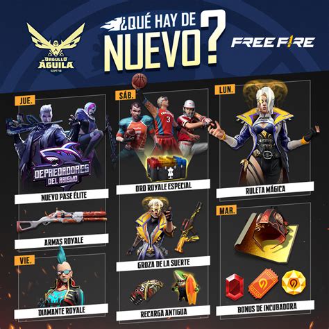 Garena Free Fire LATAM on Twitter LA AGENDA SEMANAL ESTÁ AQUÍ