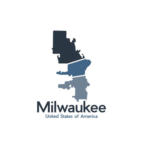 Map Of Milwaukee City Geometric Simple Logo 24032068 Vector Art at Vecteezy
